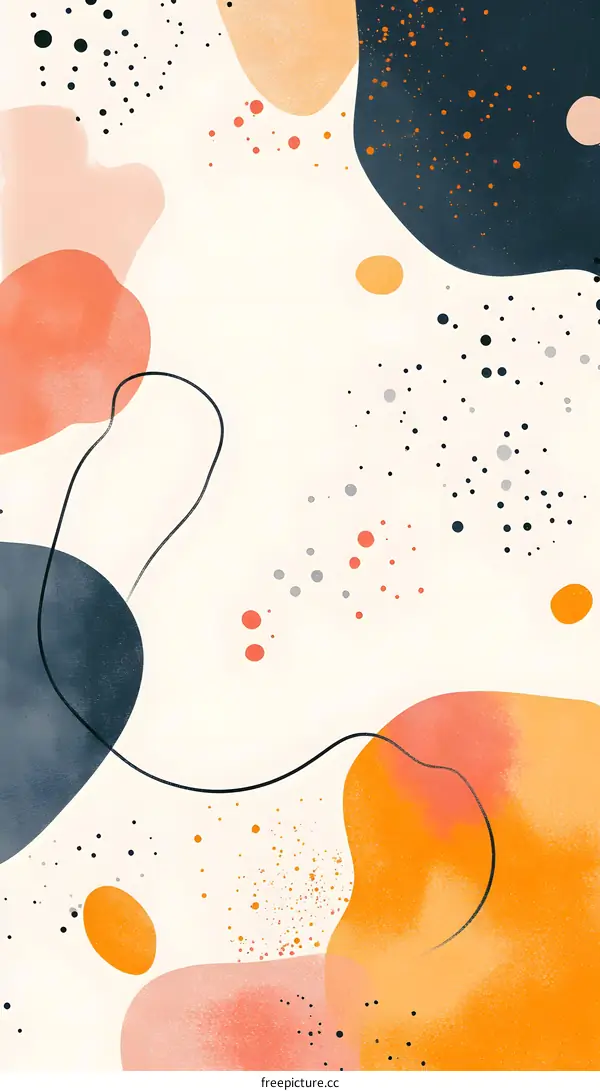 Abstract Art With Dots and Shapes