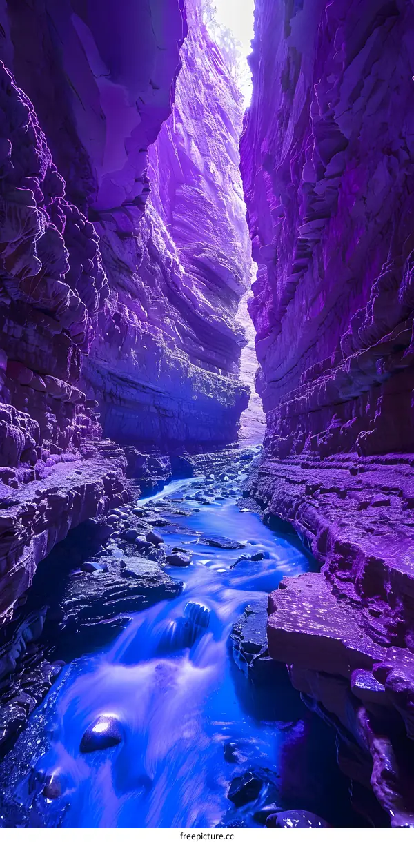 Purple Canyon River Flow