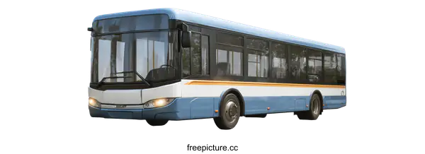 [Transparent Background PNG]Modern City Bus Illustration on White Background
