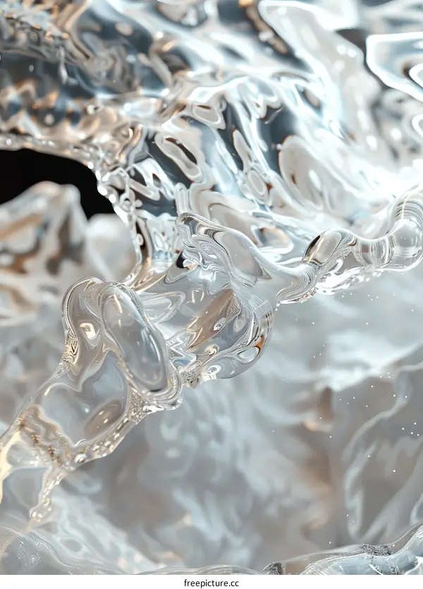 3D rendering of water splash