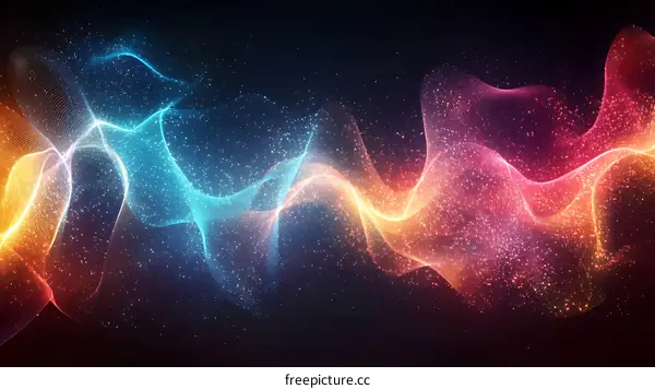 Abstract Colorful Energy Waves