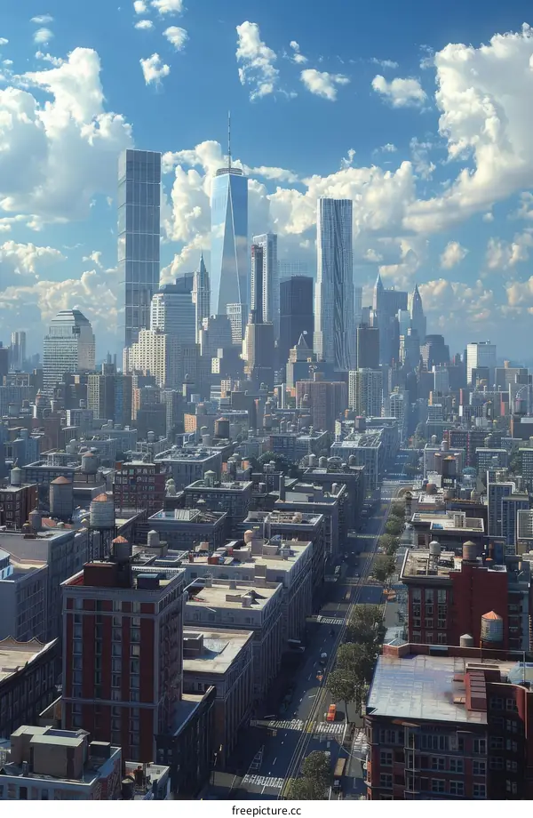 New York City Skyline Panoramic View