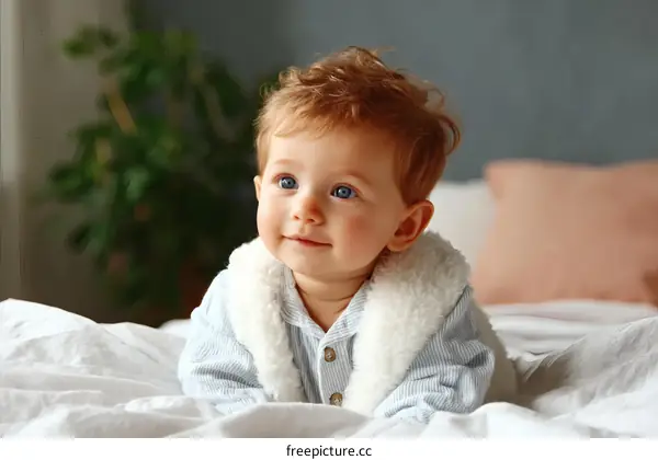 Adorable Baby Girl in a Cozy Outfit