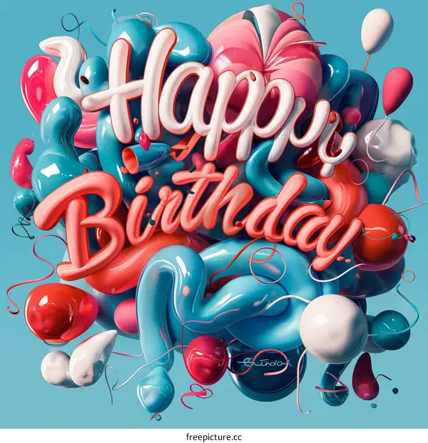 Happy Birthday Illustration