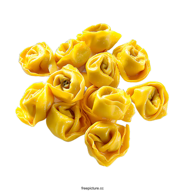 [Transparent Background PNG]Fresh homemade Italian tortellini pasta