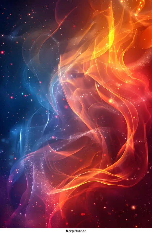 Fire and Ice Abstract