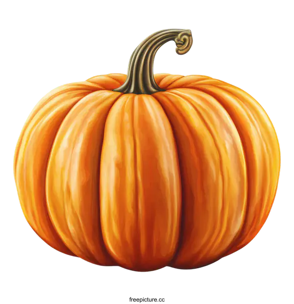 [Transparent Background PNG]Vibrant Illustration of a Pumpkin
