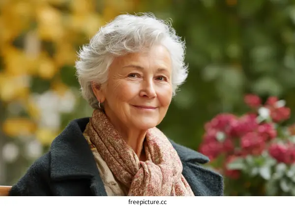 Portrait of a Senior Woman Outdoors