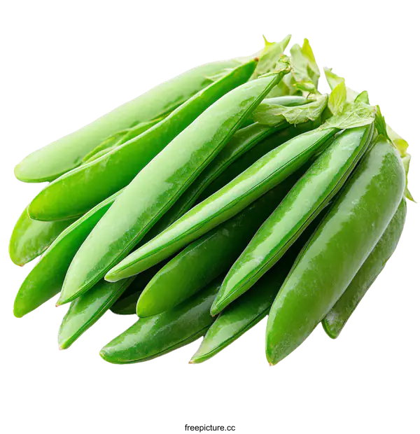 [Transparent Background PNG]Fresh Green Peas Close-up on White Background