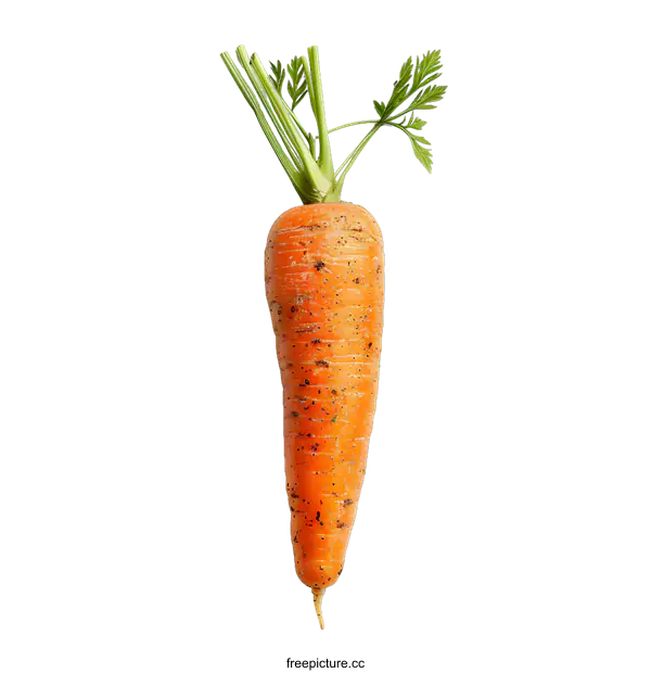 [Transparent Background PNG]Freshly Harvested Carrot on White Background