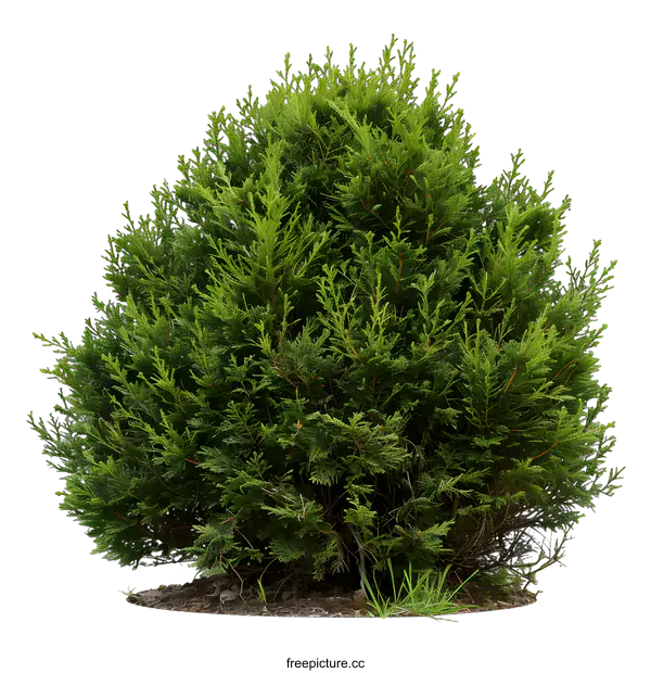 [Transparent Background PNG]Green Bush Isolated on White Background
