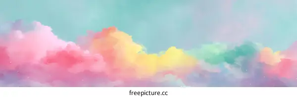 Pastel Cloudscape Fantasy