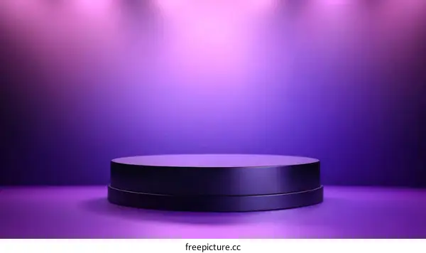Purple Gradient Background with Empty Product Display