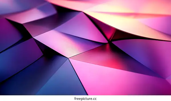 Abstract Geometric Shapes in Vibrant Colors