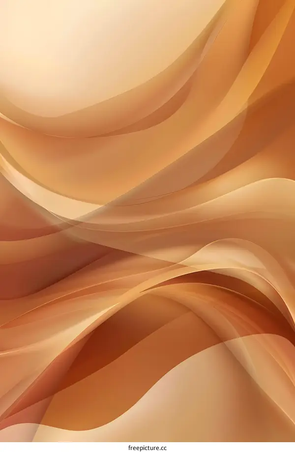 Abstract Brown Swirling Wave Background