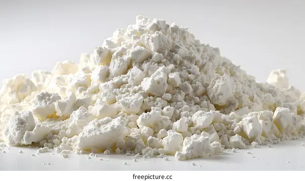 White Powder Texture Close Up