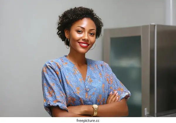 Confident African American Woman Portrait