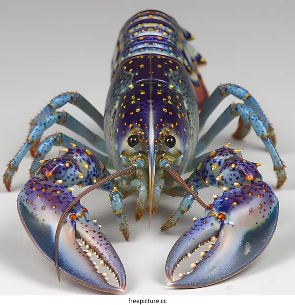 A brightly colored lobster