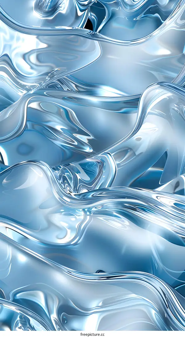 Blue abstract liquid background