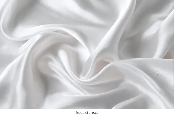 Elegant White Silk Fabric Texture