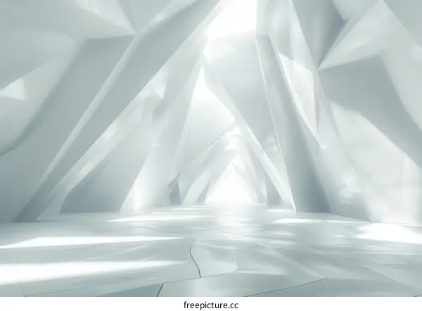 Minimalist White Concrete Architecture