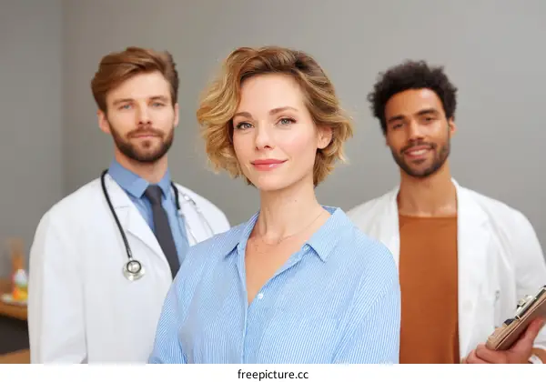 Medical Team Portrait Professional Healthcare Staff