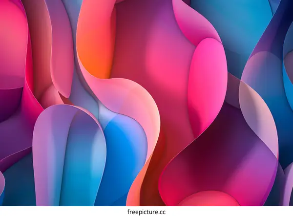 Abstract Colorful Wavy Background