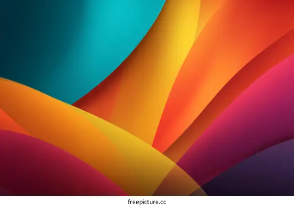 Abstract Colorful Layered Design