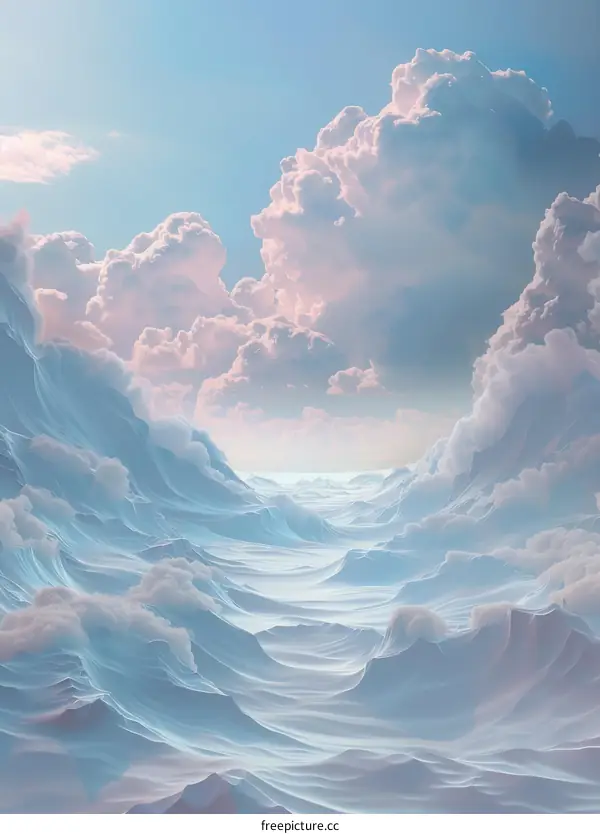 Snowy Mountain Range under Blue Sky