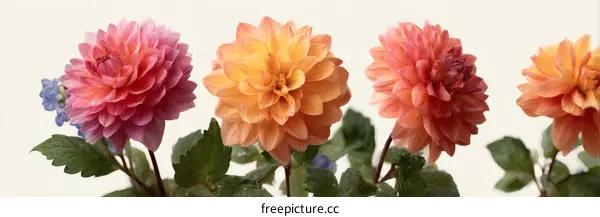 Beautiful Dahlias in Vibrant Colors