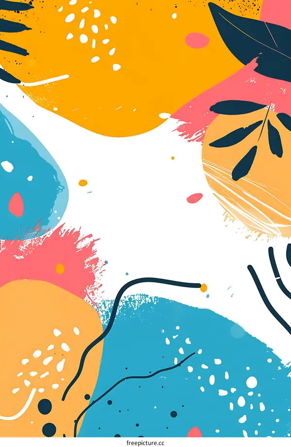 Abstract Colorful Shapes Background Design