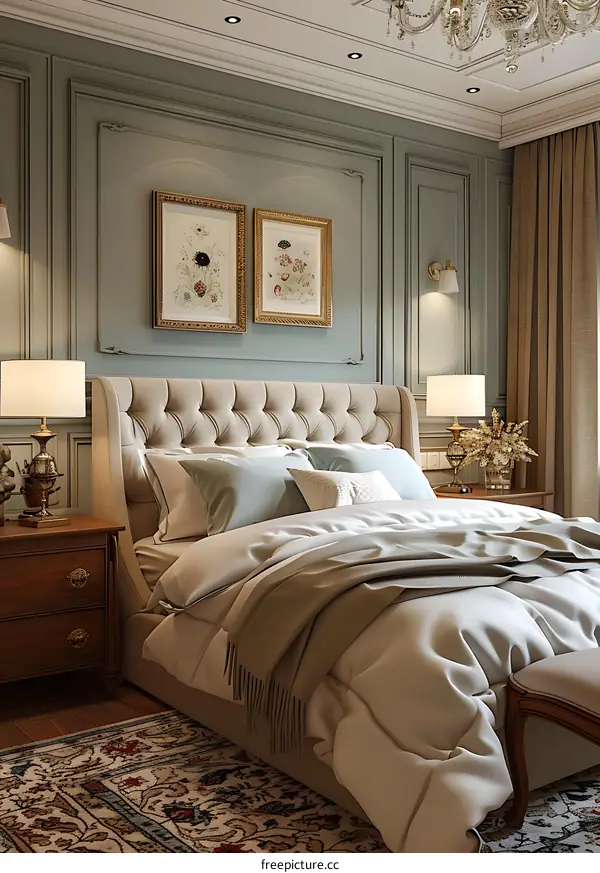 European-style bedroom