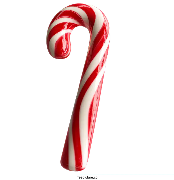 [Transparent Background PNG]Red and White Striped Candy Cane