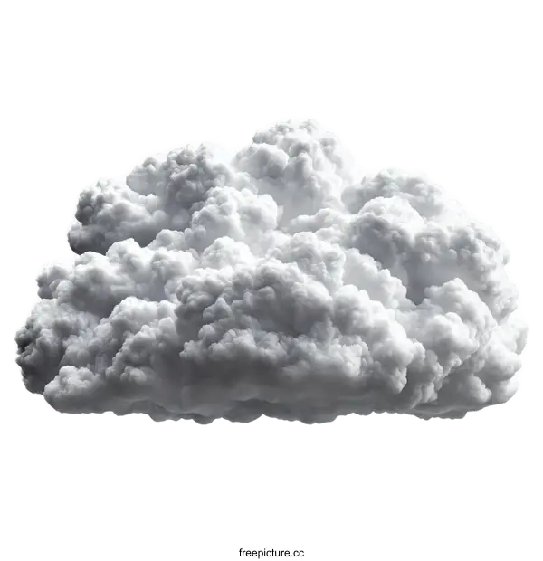 [Transparent Background PNG]Gray Storm Cloud Illustration