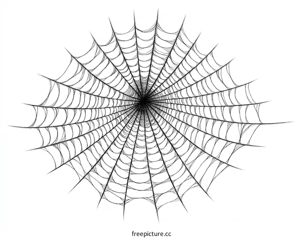 Intricate Spider Web Design Illustration