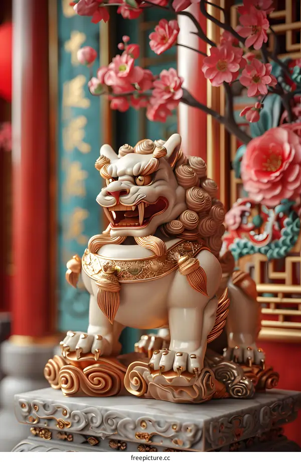 Chinese guardian lion