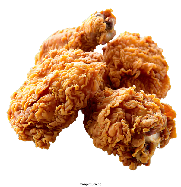 [Transparent Background PNG]Crispy Fried Chicken Pieces