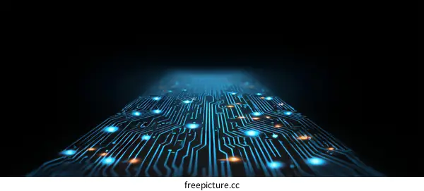 Abstract Circuit Board Technology Background Design