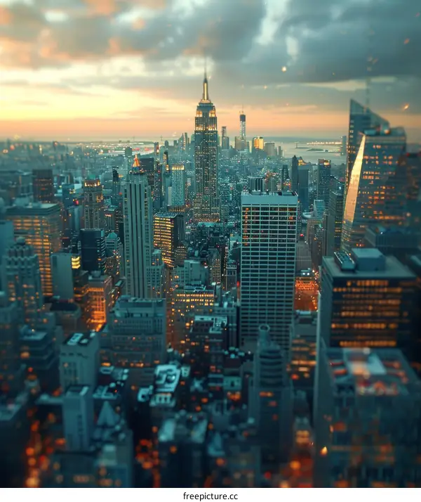 New York City Skyline at Dusk