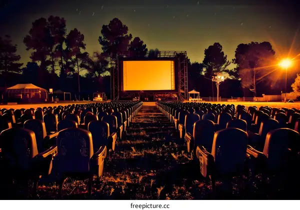 Outdoor Movie Theater Under The Stars