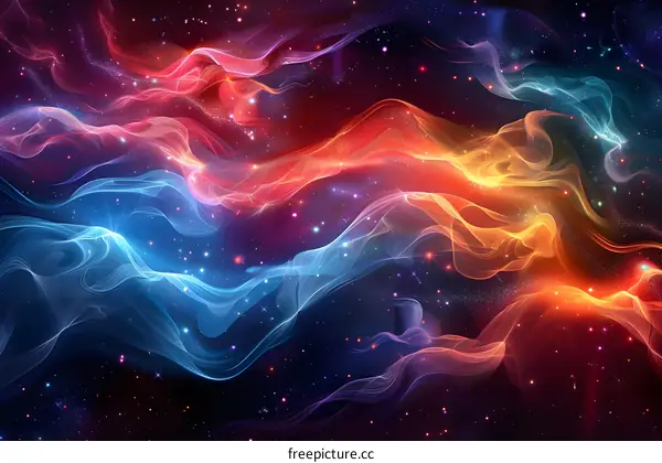 Cosmic Dance of Light and Color
