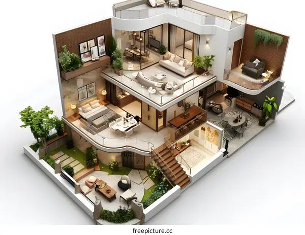 3D house interior design