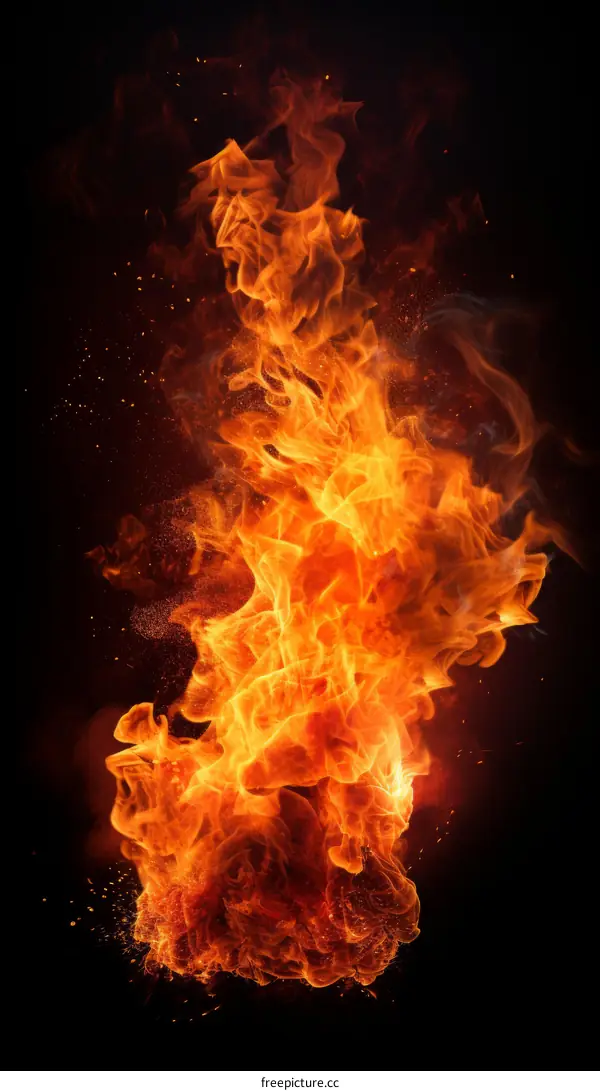 Fireball Igniting in the Dark