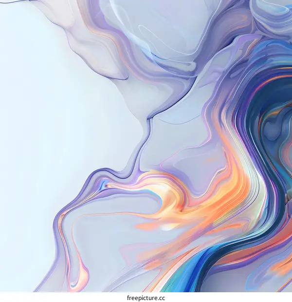 Abstract Purple and Blue Swirls Background