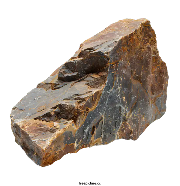 [Transparent Background PNG]Rough Brown and Grey Rock Texture