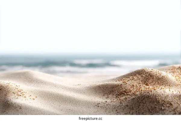 Beautiful Sandy Beach Backgrounds with Ocean View