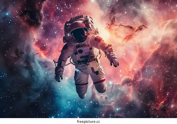 Astronaut Floating in Space