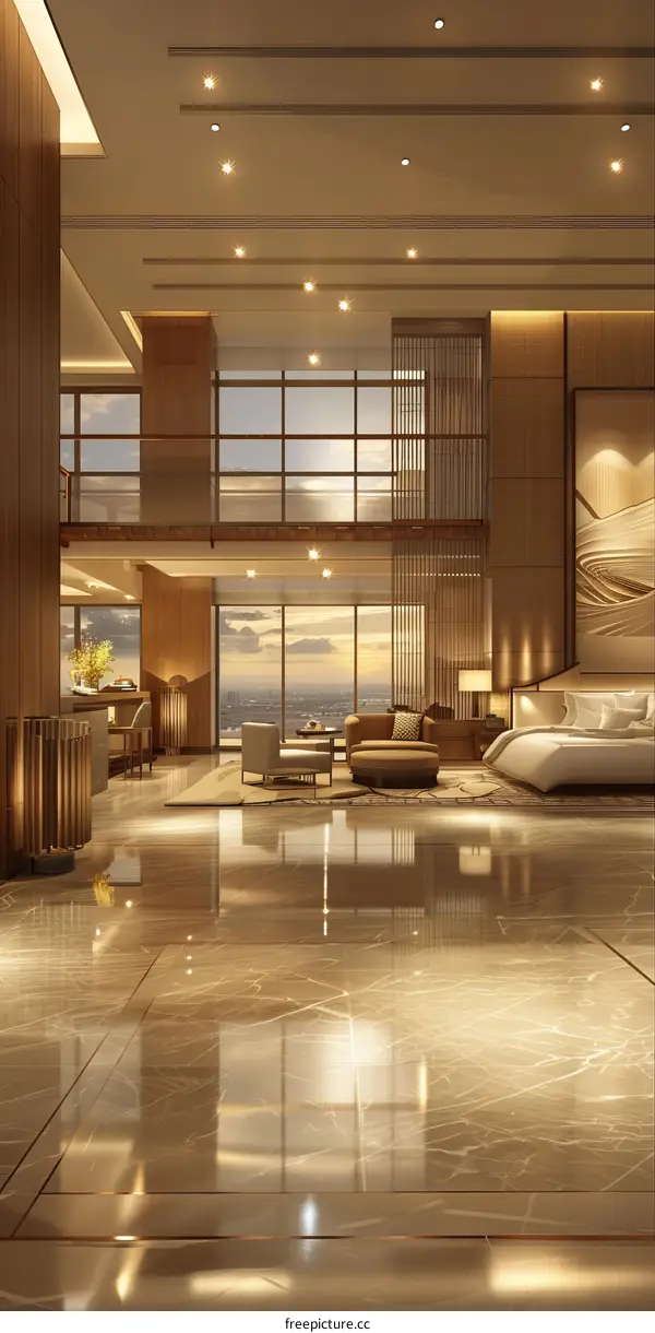Luxury Penthouse Suite Interior Design