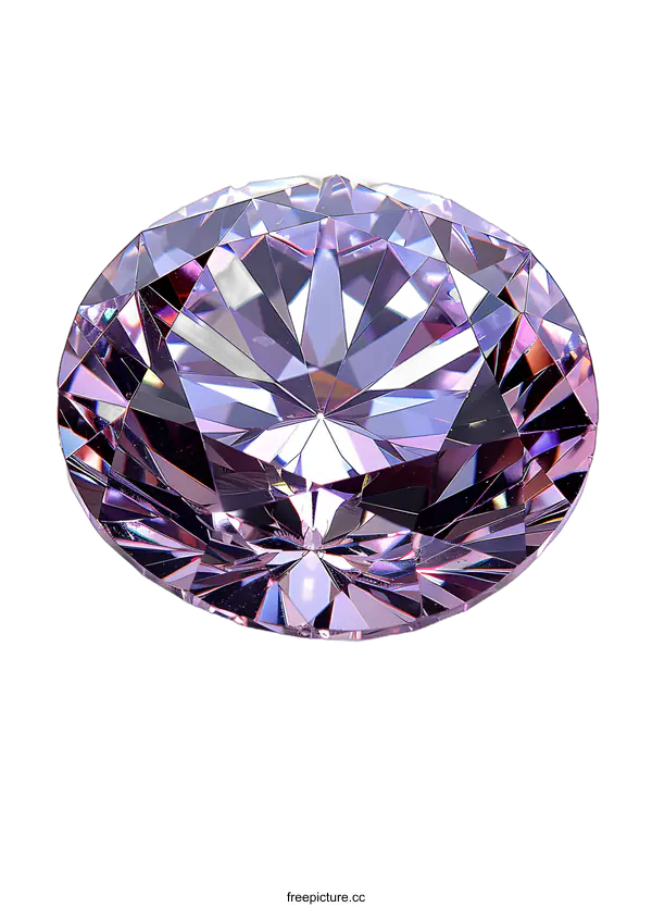 [Transparent Background PNG]Purple diamond on white background