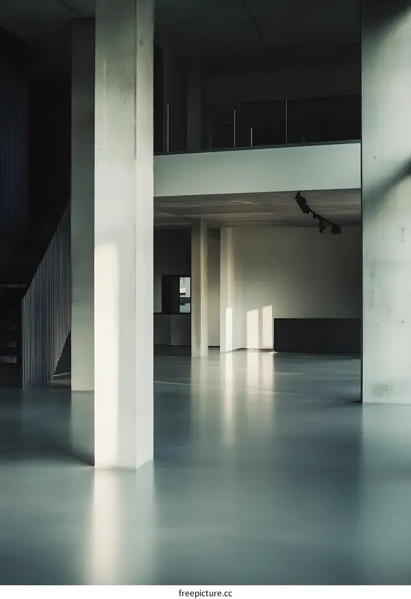 Modern Concrete Interior Design Building Floor